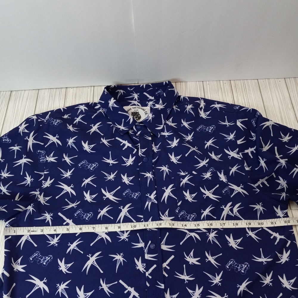 SavTac Night Raider Tactical Hawaiian Button Up Shirt - Picture 5 of 5